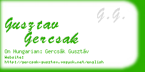 gusztav gercsak business card