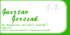 gusztav gercsak business card